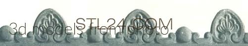 Фризы (FRIESE_1665 -  | 3D model 3DSMAX / OBJ / STL) 3D модель для ЧПУ станка
